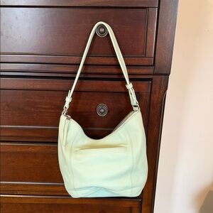The Sak Light Green Leather Shoulder Bag